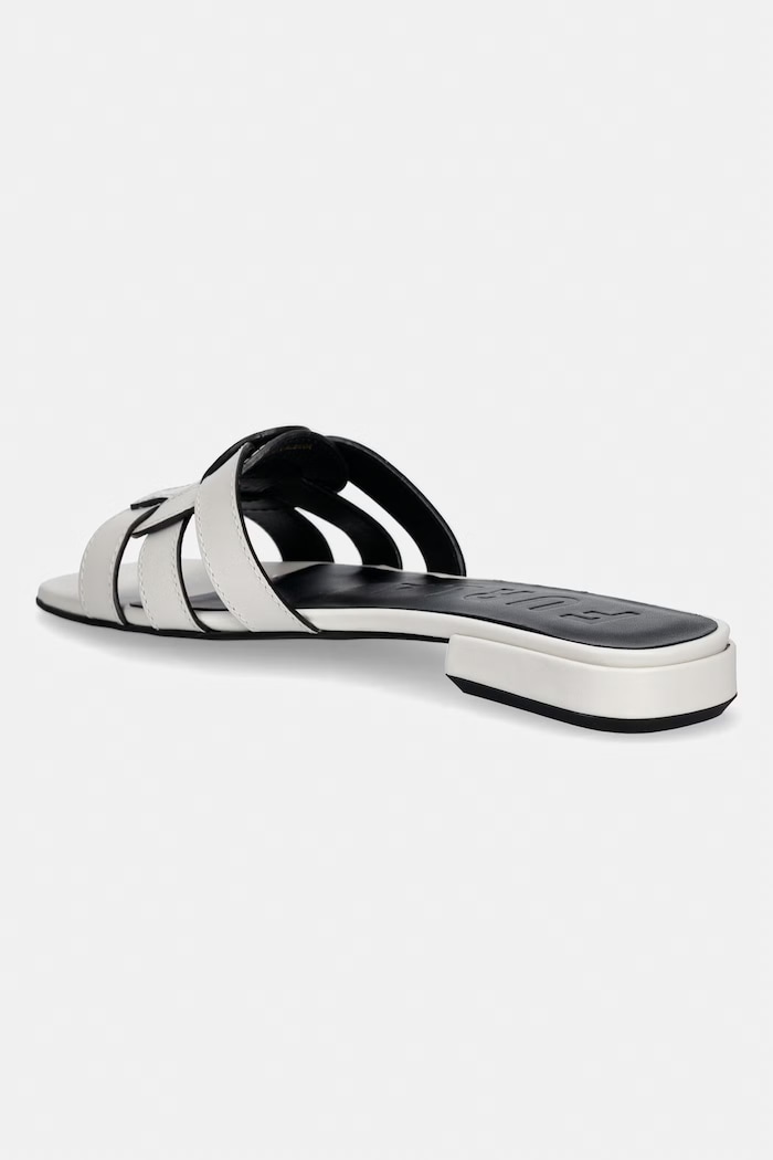 Încălțăminte Furla papuci pentru femei, din piele Summer YL22SUM.Y62000.1704S gri