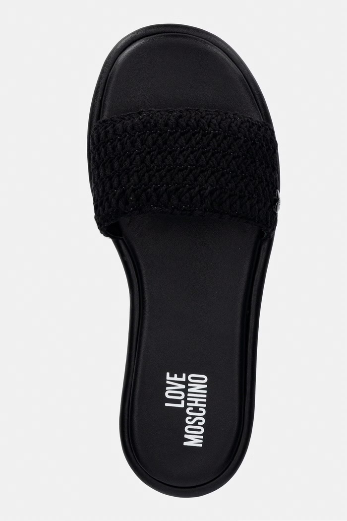 Love Moschino papuci femei negru JA28242G0OJQB000