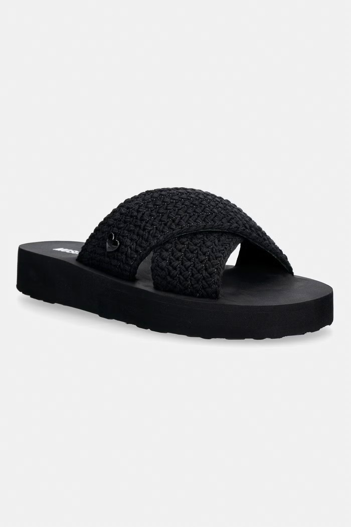 Love Moschino papuci pentru femei negru JA28324G0OJQC000