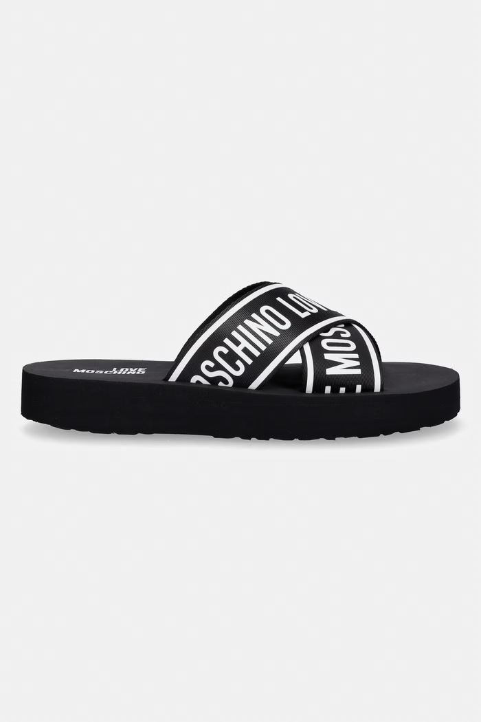 Love Moschino Papuci femei JA28334G0OIX7000 negru SS26