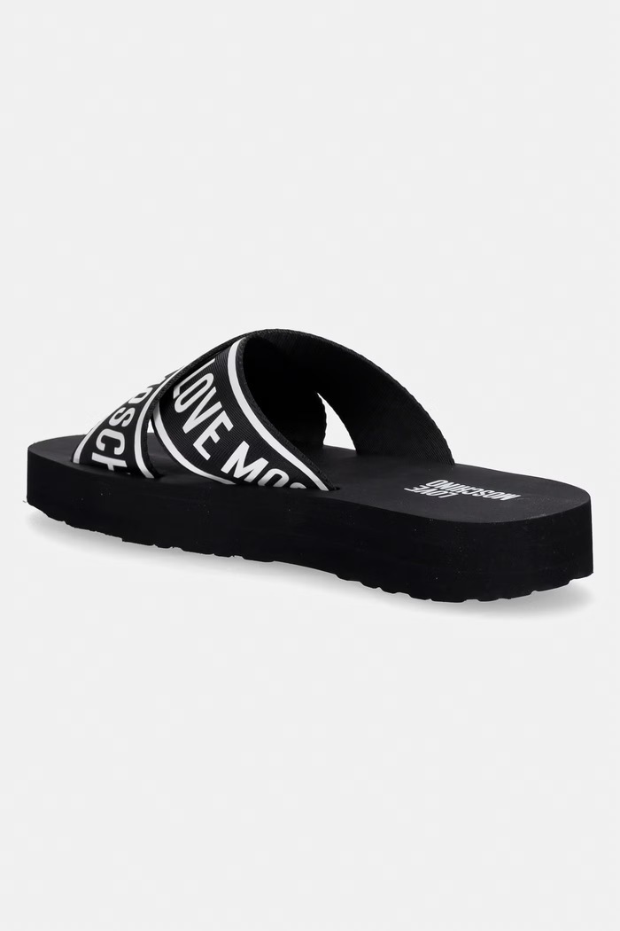 Încălțăminte Love Moschino Papuci femei JA28334G0OIX7000 negru