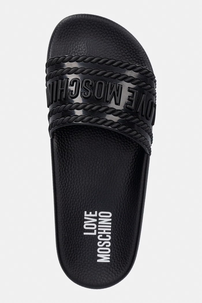 Love Moschino šľapky na plávanie dámske čierna JA28342G0OI22000