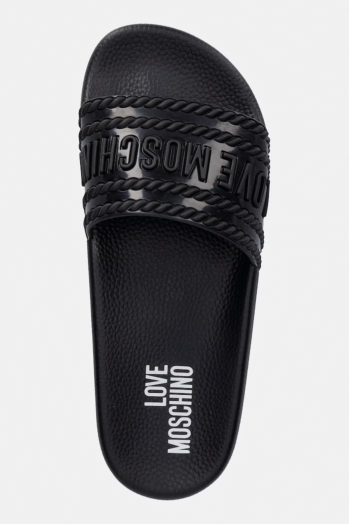 Love Moschino šľapky na plávanie dámske čierna JA28342G0OI22000