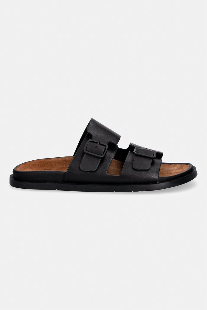 Camper klapki damskie skórzane Lluc Sandal K201881.001 czarny SS26