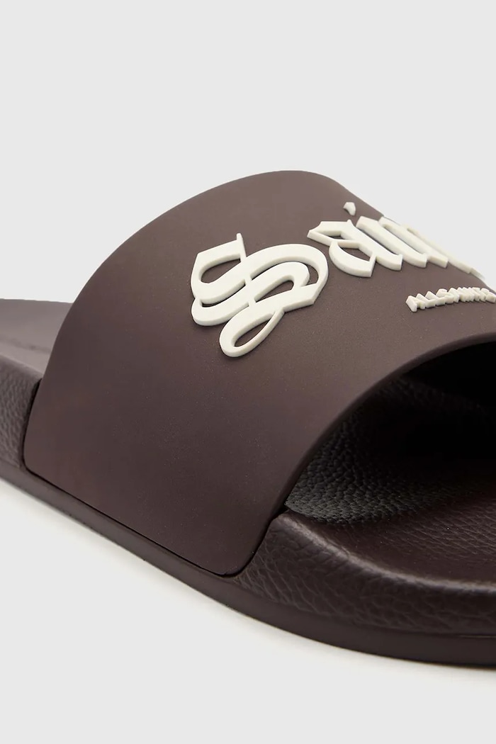 AllSaints šľapky dámske Saint Slider hnedá W118FE