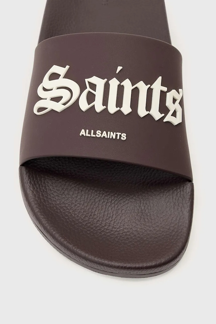 AllSaints šľapky dámske Saint Slider W118FE hnedá