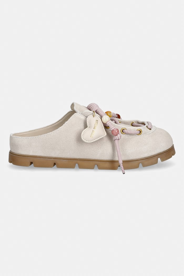 Steve Madden papuci pentru femei, din piele întoarsă Truelove 11005538.947 bej SS26