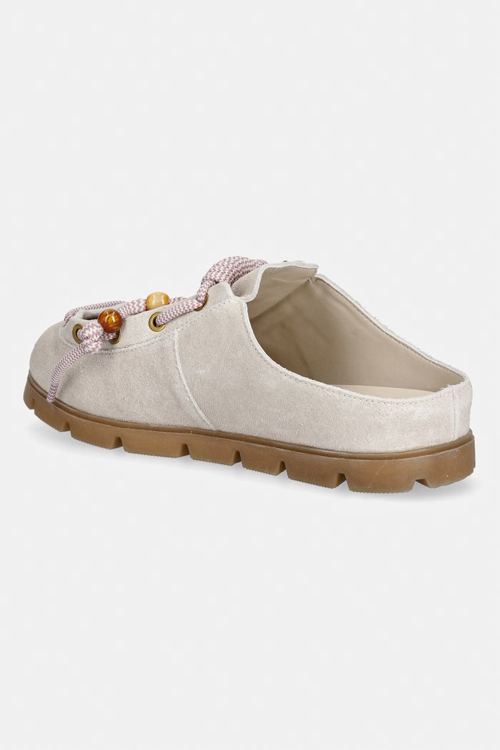 Încălțăminte Steve Madden papuci pentru femei, din piele întoarsă Truelove 11005538.947 bej