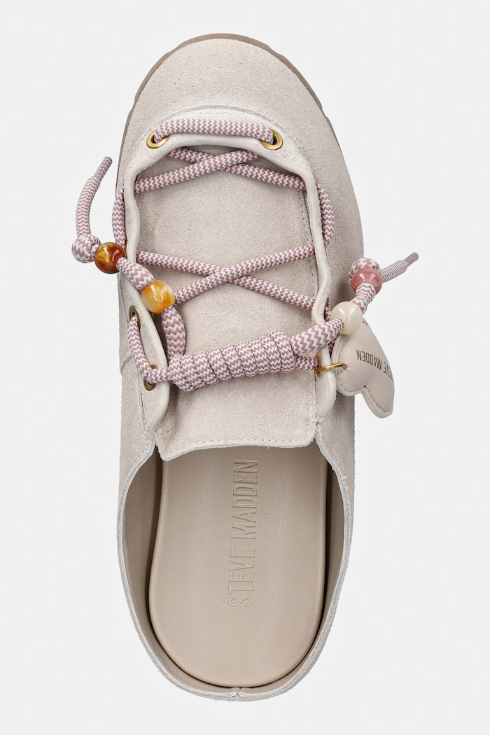 Steve Madden papuci pentru femei, din piele întoarsă Truelove bej 11005538.947