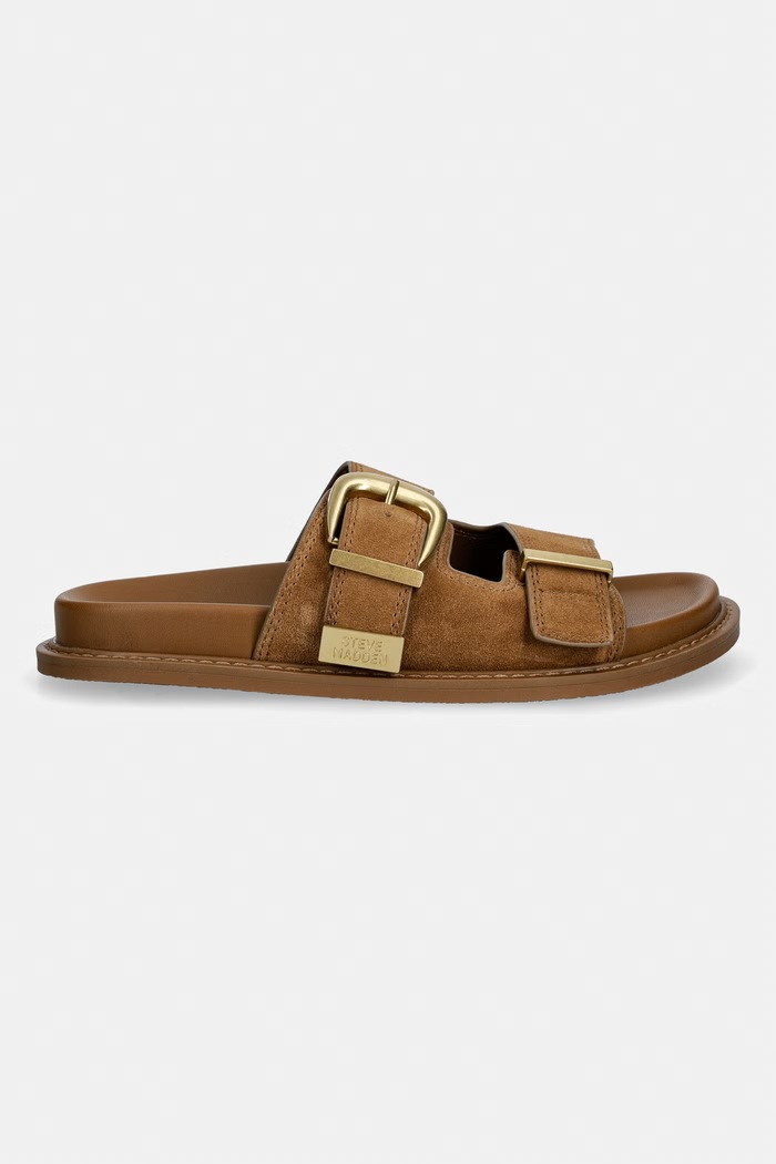 Steve Madden šľapky dámske semišové Arch 11003596.DCS hnedá SS26