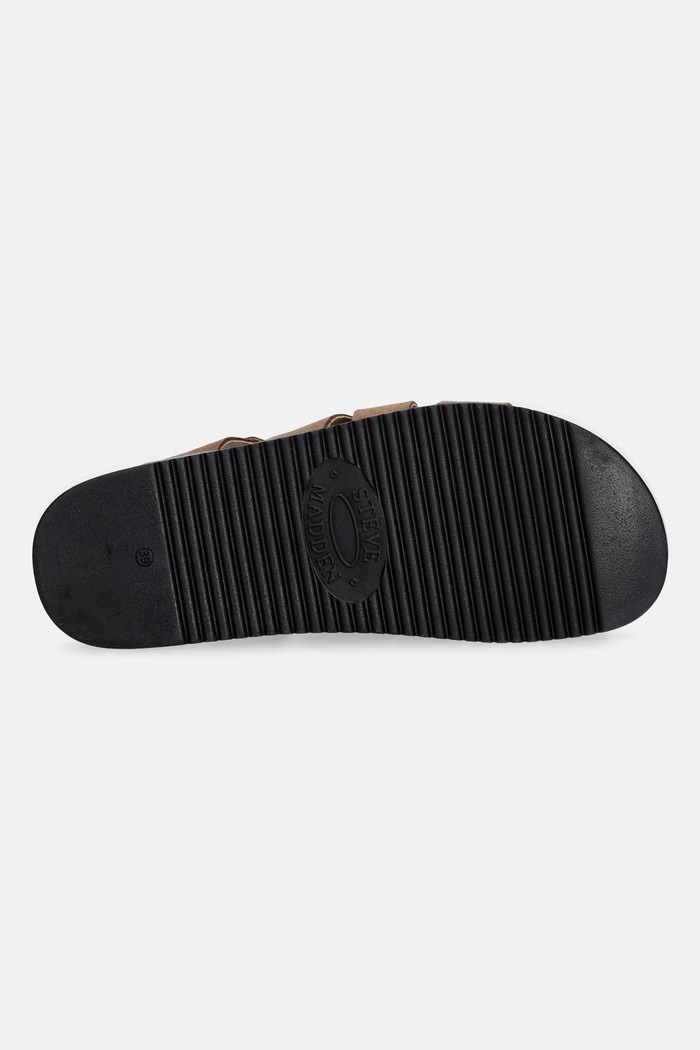 Steve Madden papuci cu degetele acoperite de femei din nubuc Mamba 11005365.275 bej