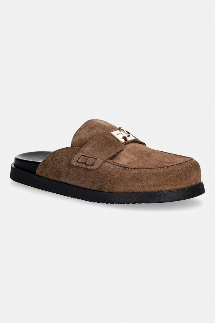 Steve Madden šľapky dámske semišové Megg hnedá 11005393.275
