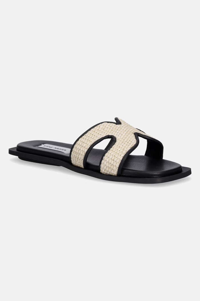 Steve Madden šľapky na plochom podpätku dámske Sofia béžová 11003523.291