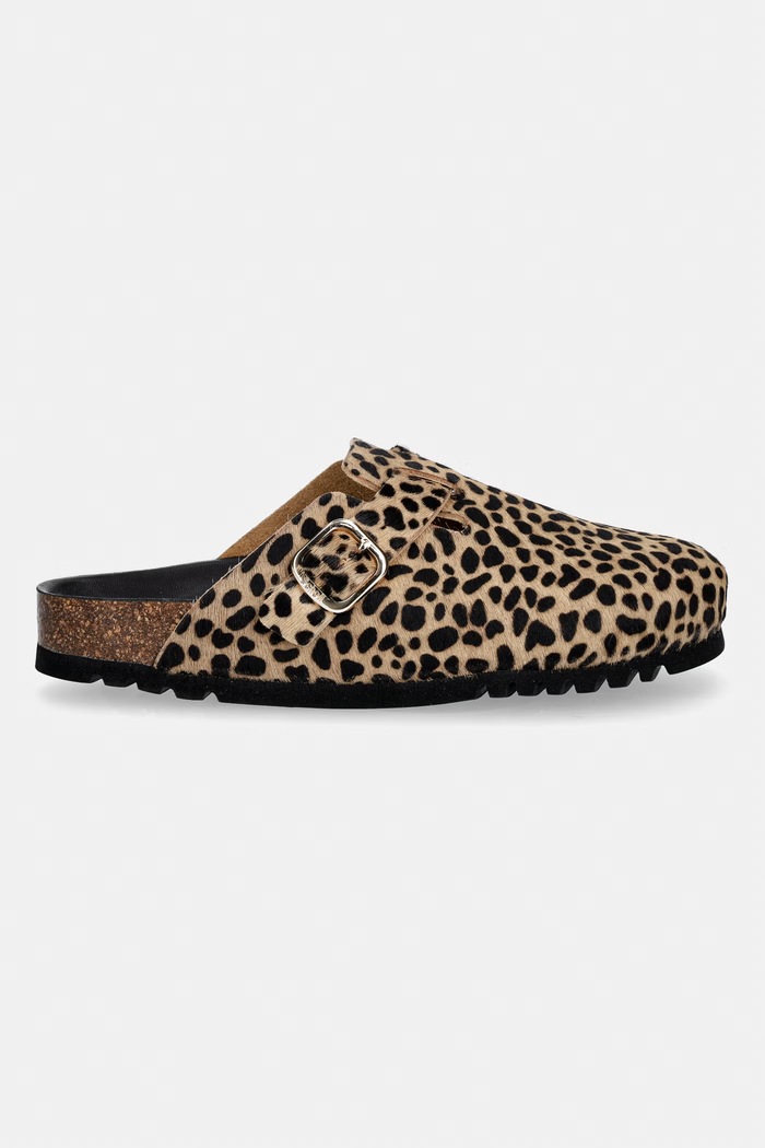 Scholl Šľapky dámske kožené FAE F321801850 hnedá SS26
