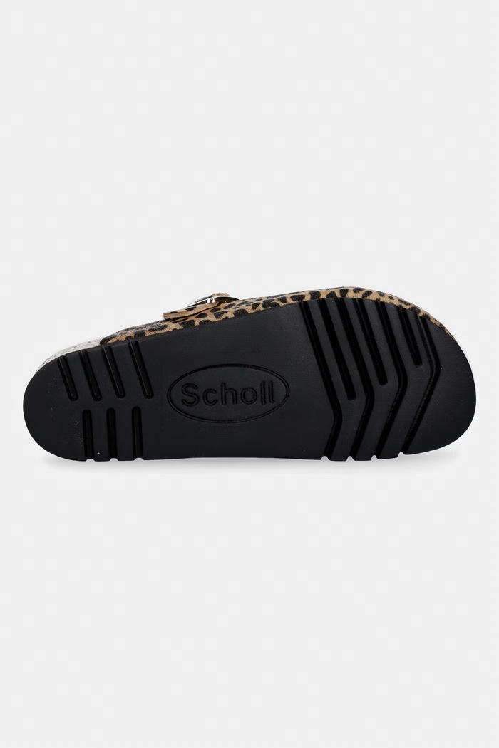 Scholl Šľapky dámske kožené FAE F321801850 hnedá