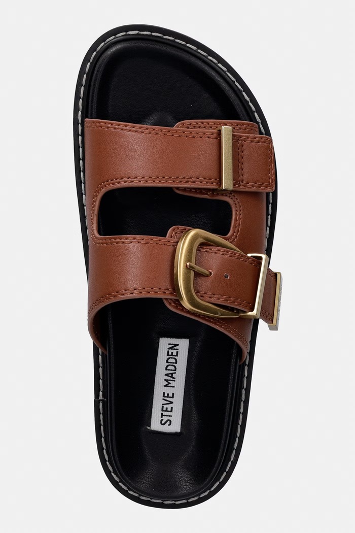 Steve Madden klapki damskie Arch-E brązowy 11004702.247