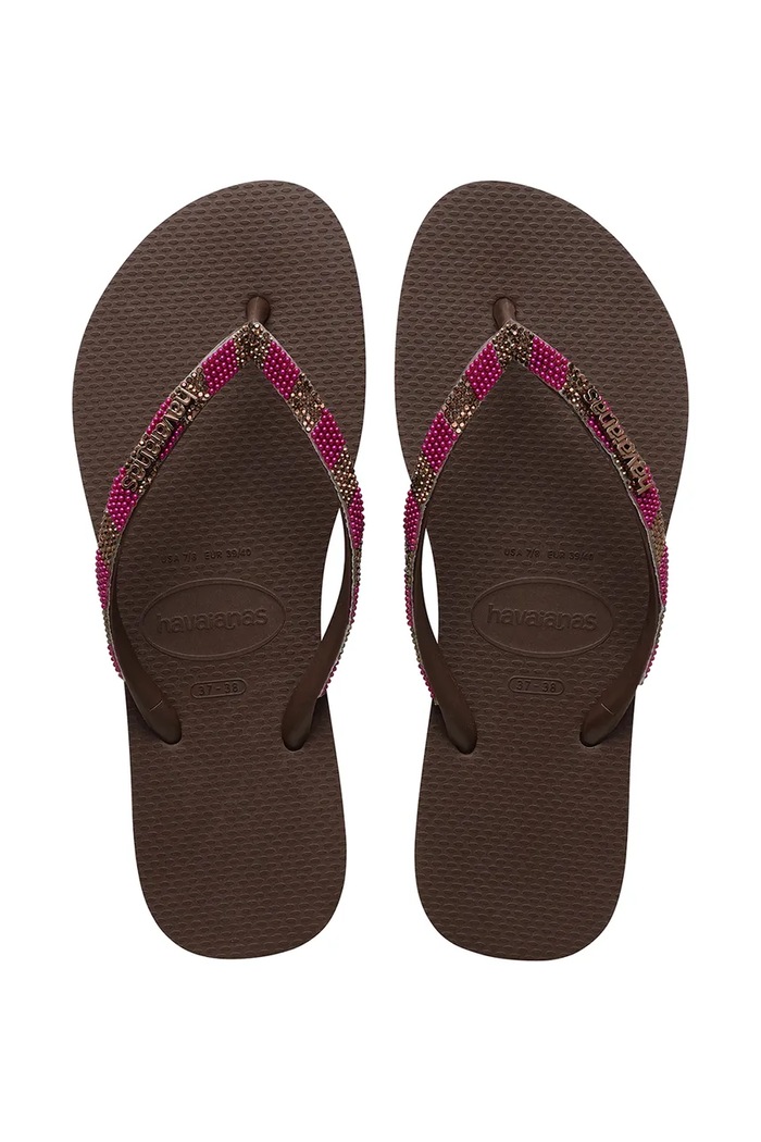 Havaianas japonki damskie SLIM GLOW brązowy 4150168.0727
