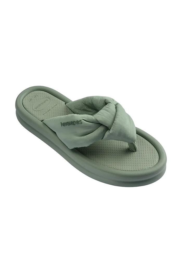 Havaianas japonki damskie OVER PUFFED UP 4150281.1156 zielony SS26