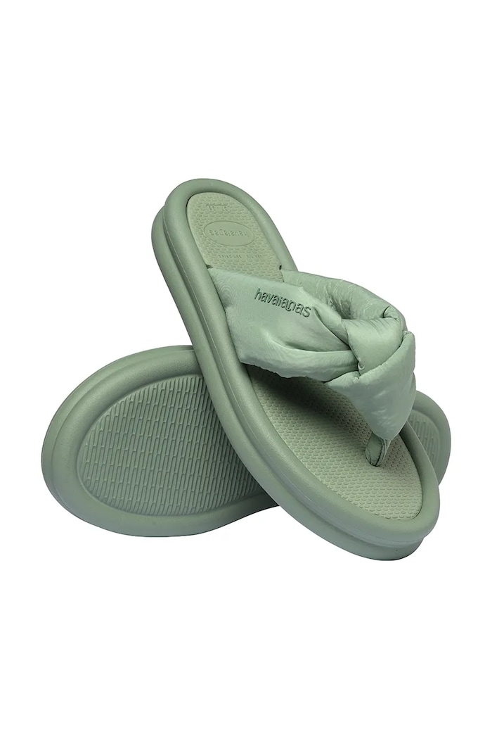 Obuwie Havaianas japonki damskie OVER PUFFED UP 4150281.1156 zielony
