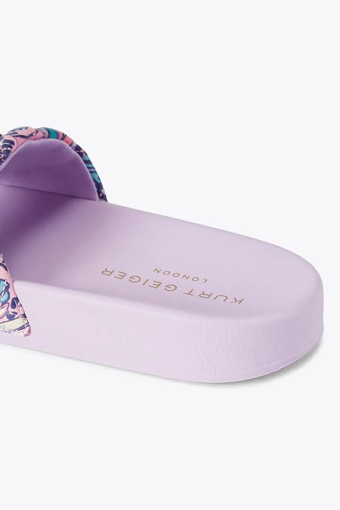 Obuwie Kurt Geiger London klapki damskie Meena Eagle Lilac 7400295999 fioletowy
