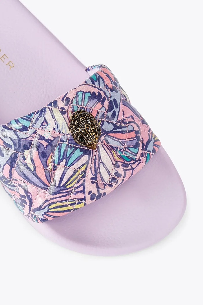 Kurt Geiger London klapki damskie Meena Eagle Lilac fioletowy 7400295999