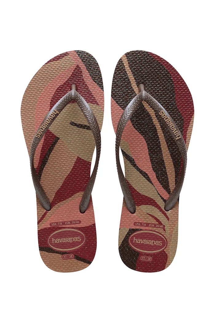 Havaianas japonki damskie SLIM PALETTE GLOW bordowy 4145766.9339