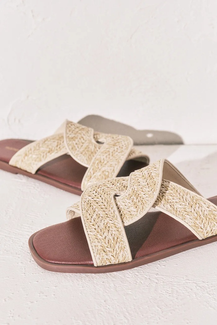 Obuća women'secret natikače za žene MMP NATURAL FLAT 3223028 smeđa