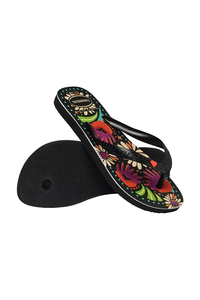 Havaianas japonki damskie TOP BEGONIA CORACAO czarny 4150745.00090