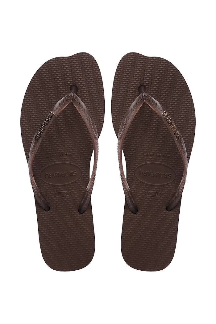 Havaianas japonki damskie SLIM SPLIT brązowy 4150398.00727