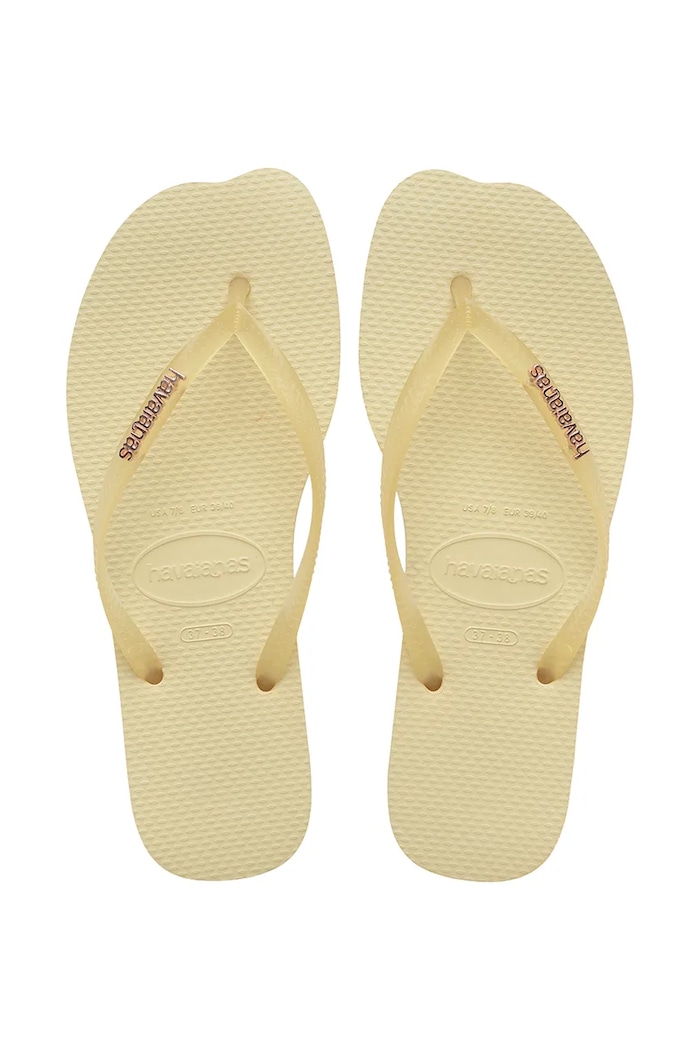 Havaianas japonki damskie SLIM SPLIT żółty 4150398.09256
