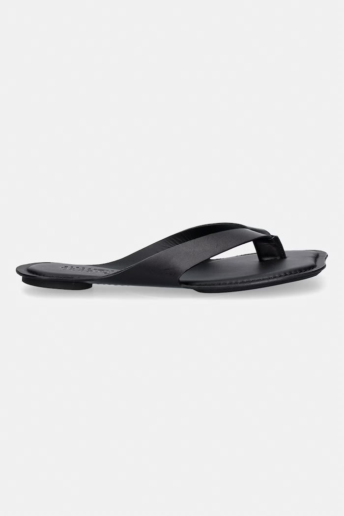 MM6 Maison Margiela вьетнамки для женщин кожаные S66WP0119.P7702 чёрный SS26