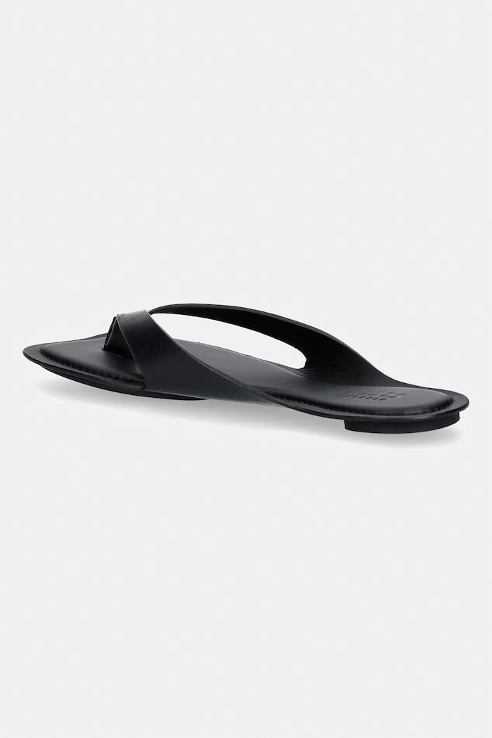 Обувь MM6 Maison Margiela вьетнамки для женщин кожаные S66WP0119.P7702 чёрный
