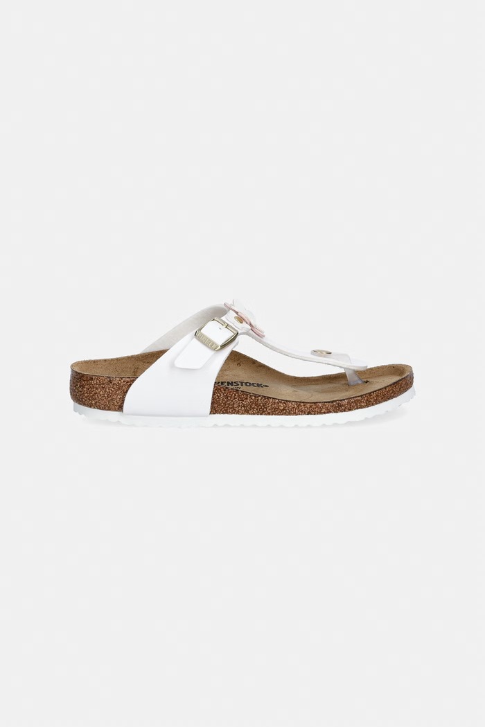 Birkenstock infradito per bambini Gizeh Kids Flowers BF 1029532.34.35 bianco SS26