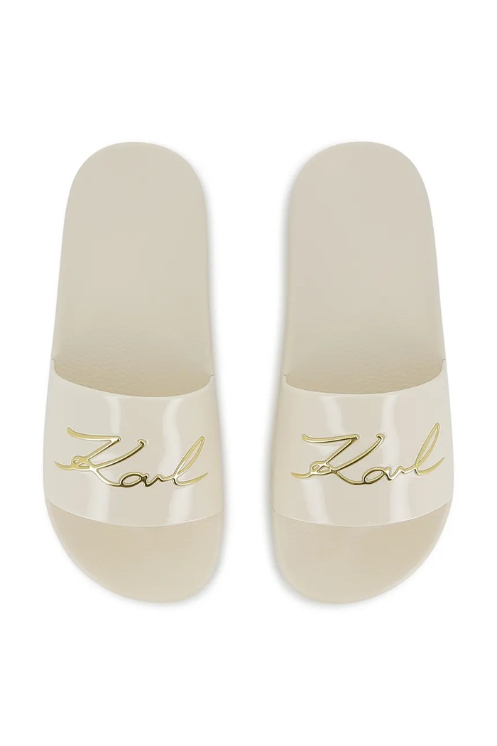 Detské šľapky Karl Lagerfeld béžová Z31174.27.35