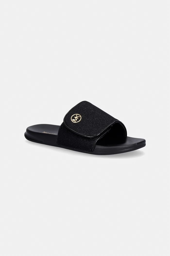 Detské šľapky Michael Kors JETT DARBY čierna MK04190001