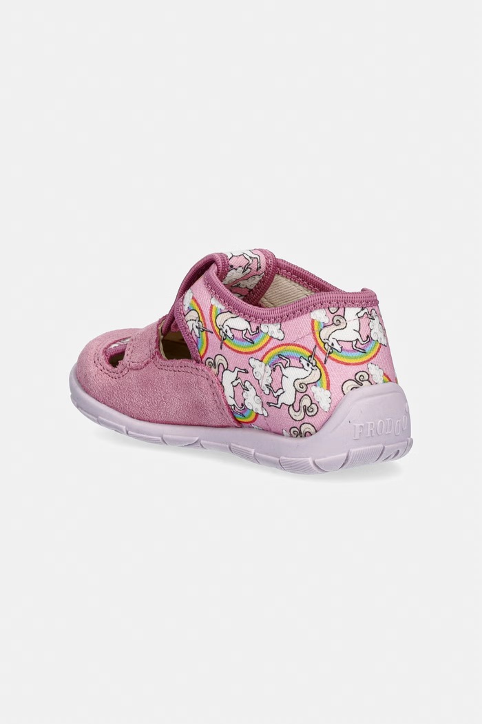 Dziewczynka Froddo kapcie dziecięce CLASSIC SLIPPERS G1700412.21.24.G różowy