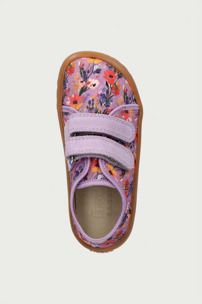 Detské papuče BAREFOOT CANVAS Froddo G1700440.25.30.G fialová