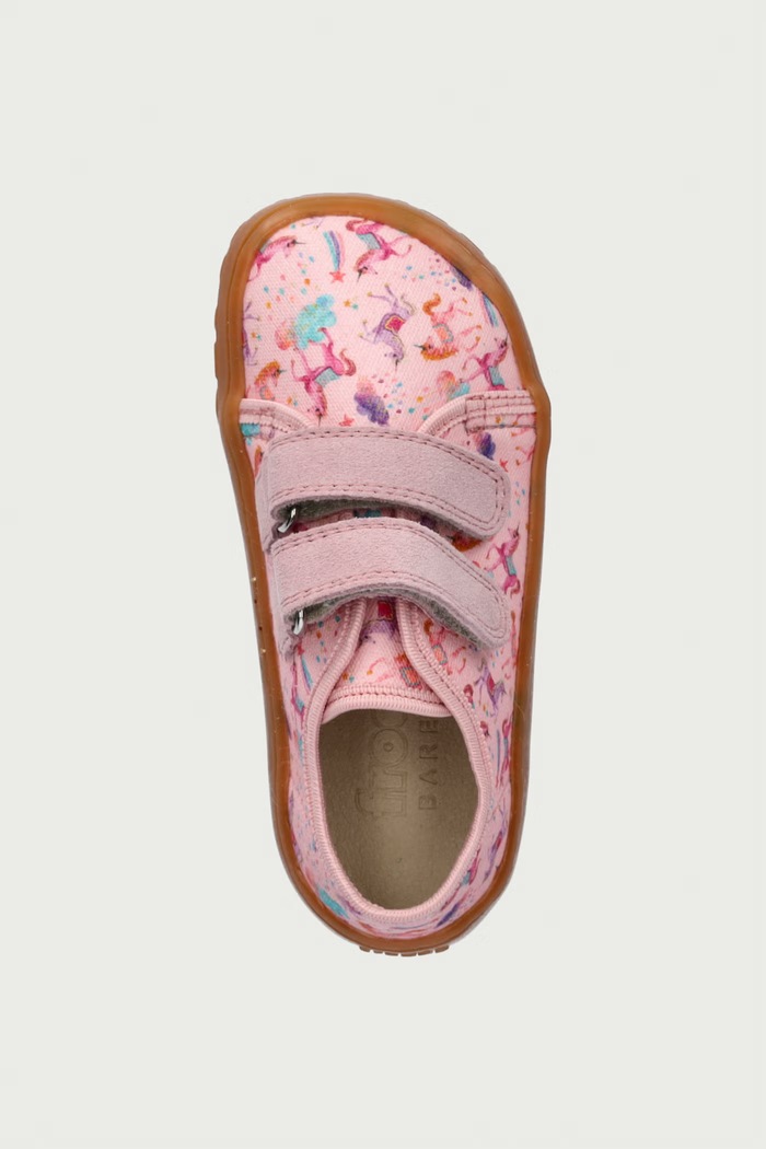 Papuče detské BAREFOOT CANVAS Froddo G1700440.25.30.G ružová