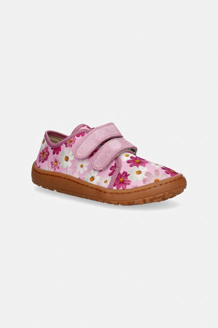 Otroški copati Froddo BAREFOOT CANVAS roza G1700440.25.30.G