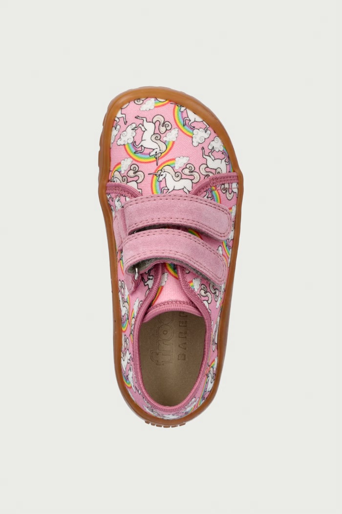 Παντόφλες Παιδικές BAREFOOT CANVAS Froddo G1700440.25.30.G ροζ