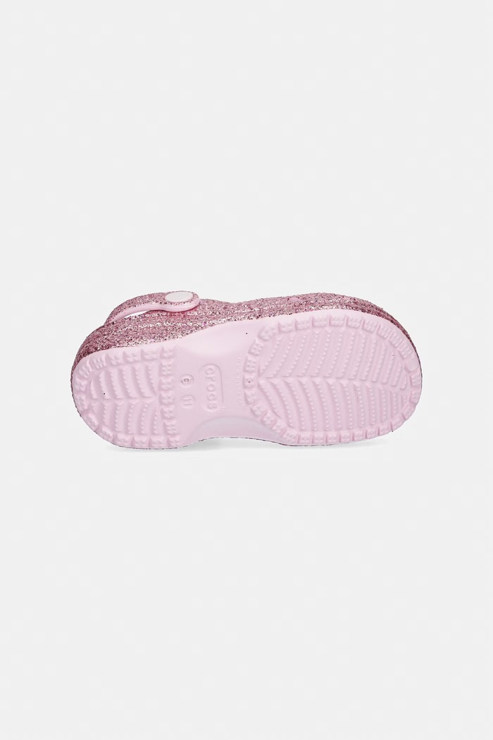 Παιδικές παντόφλες Crocs CLASSIC CHUNKY GLITTER CLOG K 211939.CROCS.CLASSIC.CH ροζ