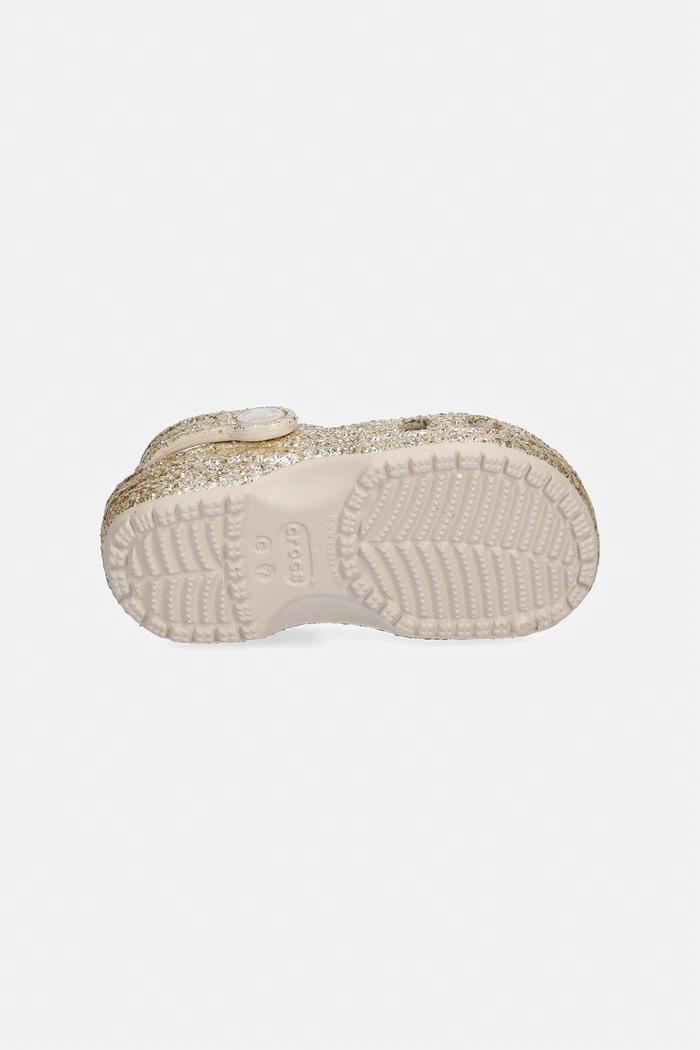 Παιδικές παντόφλες Crocs CLASSIC CHUNKY GLITTER CLOG T 211940.CROCS.CLASSIC.CH χρυσαφί