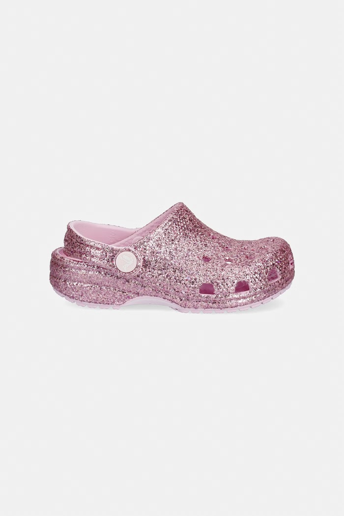 Παιδικές παντόφλες Crocs CLASSIC CHUNKY GLITTER CLOG T 211940.CROCS.CLASSIC.CH ροζ SS26
