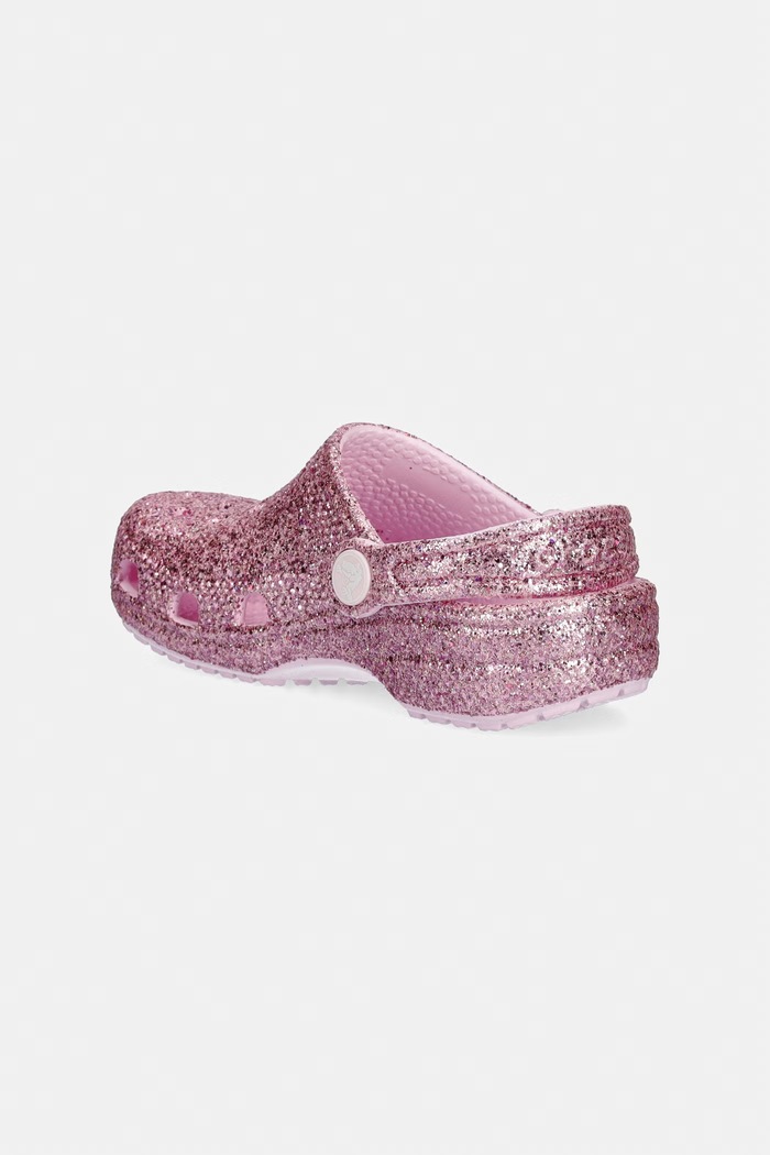 Κοριτσίστικα Παιδικές παντόφλες Crocs CLASSIC CHUNKY GLITTER CLOG T 211940.CROCS.CLASSIC.CH ροζ