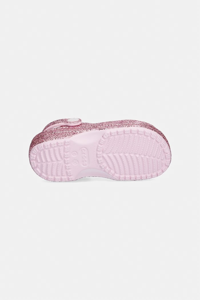 Παιδικές παντόφλες Crocs CLASSIC CHUNKY GLITTER CLOG T 211940.CROCS.CLASSIC.CH ροζ