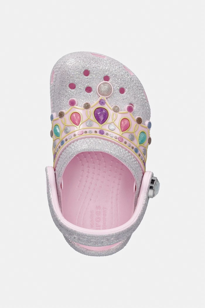 Crocs papuci cu degetele acoperite copii CLASSIC IAM PRINCESS CLOG T roz 212516.CROCS.CLASSIC.IA