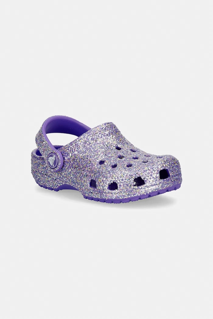 Παιδικές παντόφλες Crocs CLASSIC FANTASY GLITTER CLOG T μωβ 212562.CROCS.CLASSIC.FA