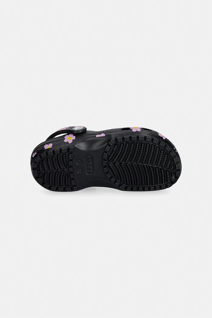 Crocs detské sandále CROCSCLASSIC FLOWERR CLOG K 212670.CROCSCLASSIC.FLO čierna