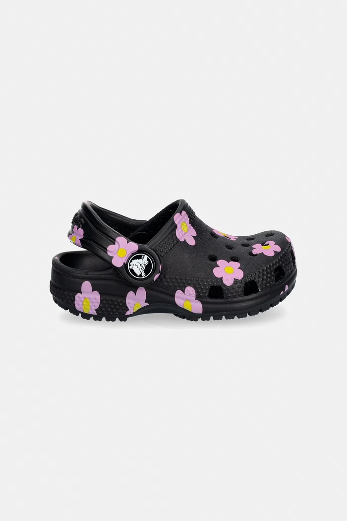 Crocs detské sandále CLASSIC FLOWER CLOG T 212671.CROCS.CLASSIC.FL čierna SS26