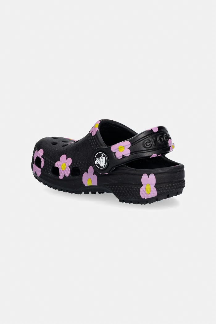 Dievča Crocs detské sandále CLASSIC FLOWER CLOG T 212671.CROCS.CLASSIC.FL čierna